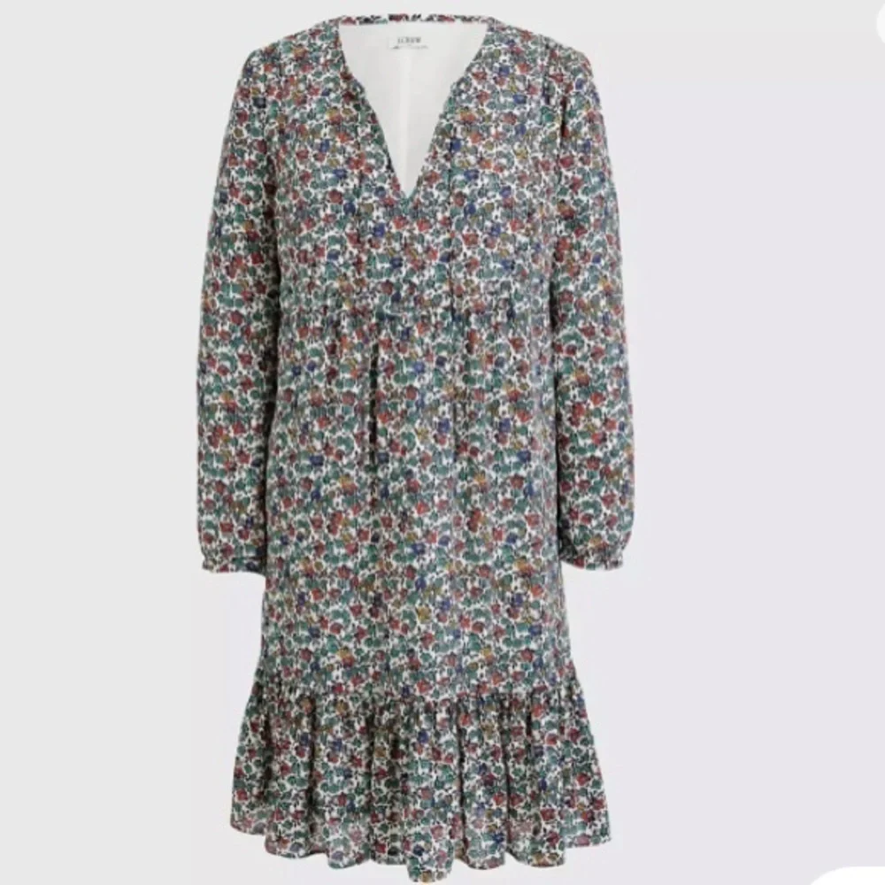 J. Crew Relaxed printed dress Fiery Sunset Floral Size XS nwt